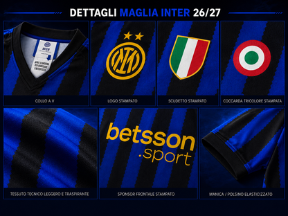 INTER MAGLIA GARA HOME REPLICA UFFICIALE 2026/2027